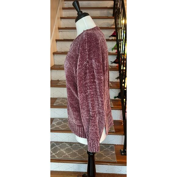 Cozy Super Soft Chenille Sweater rose/mauve (Jones New York) Women's XL - Picture 2 of 7